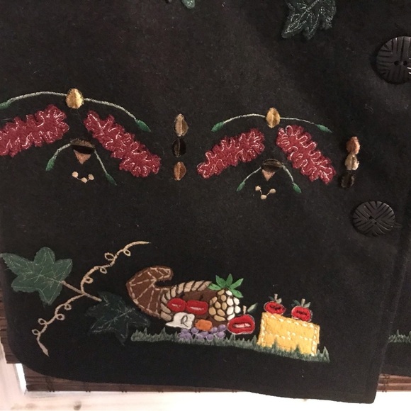 Halloween/Fall Wool Womens Wool Vest - Picture 6 of 9